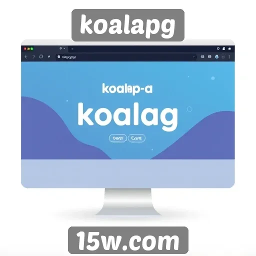 interface do koalapg é otimizada para navegação fácil